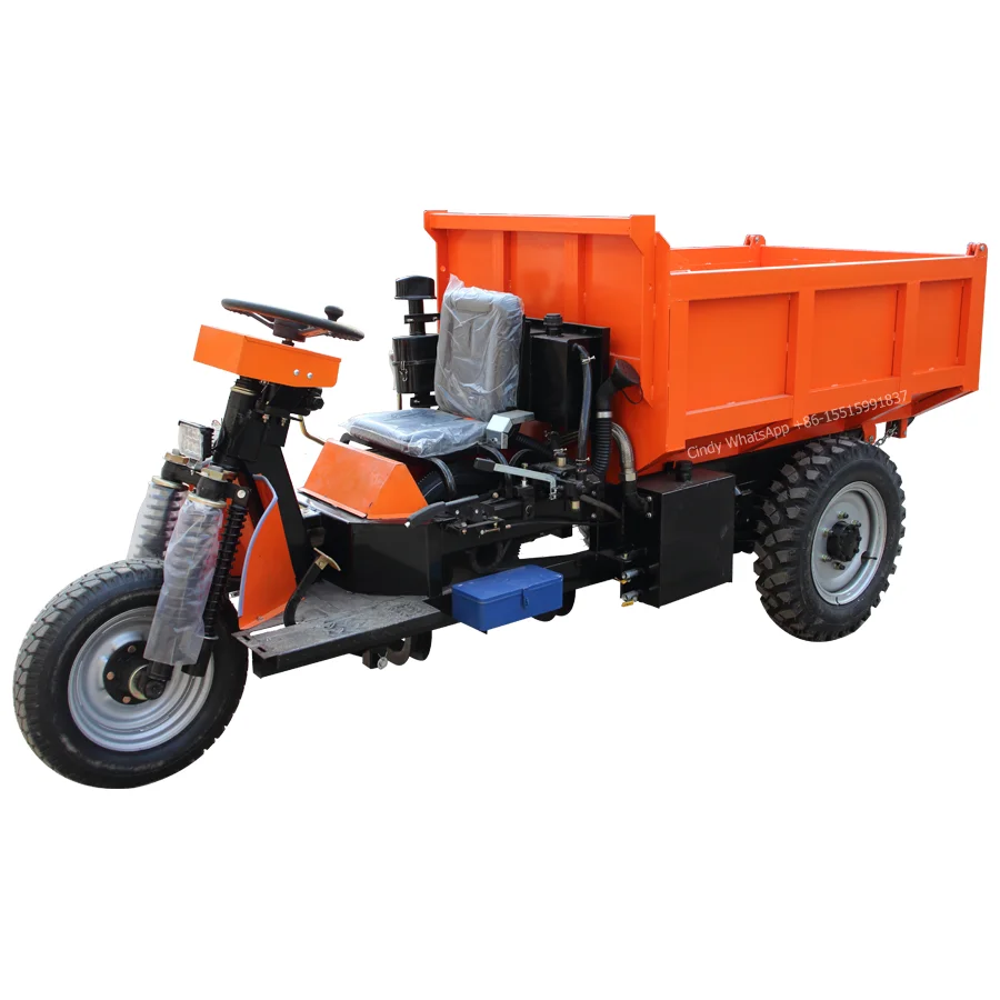 Heavy loading diesel mining dumper cargo tricycle diesel/dump motorcycle/front end loader tractor