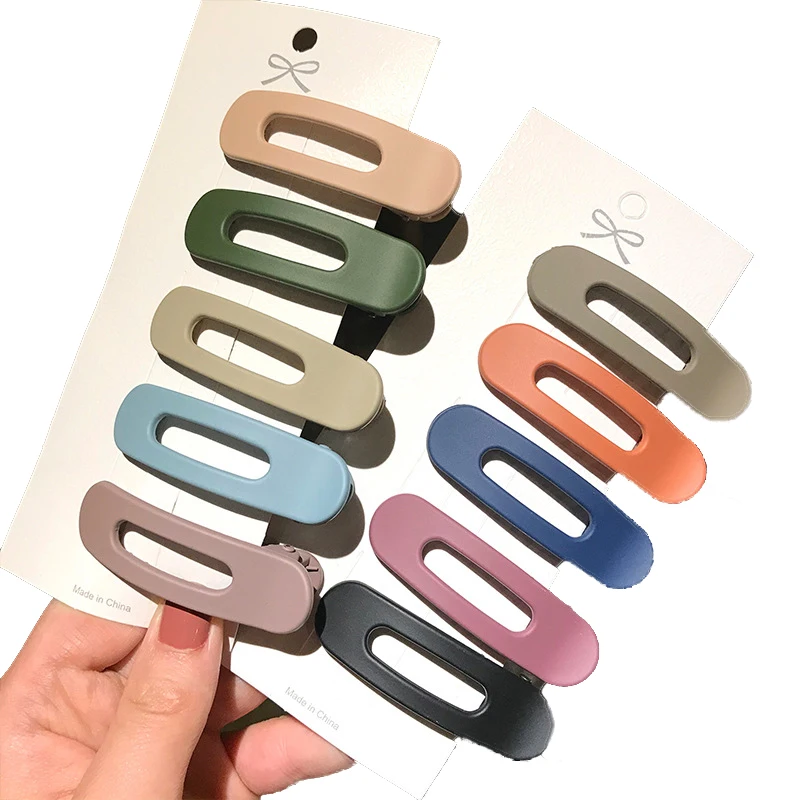 2022 New Design Hair Clips Pack Of 12 Large Big Plastic Flat Clip On Hair Topper Orted New Colors Hair Clips
