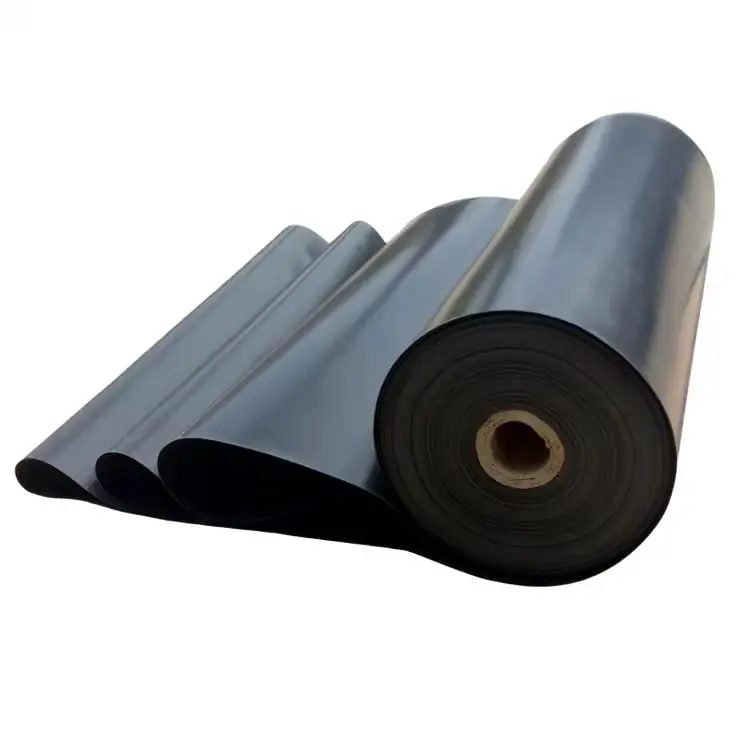 Polyethylene geomembrane fish pond waterproof aquaculture black HDPE impervious membrane
