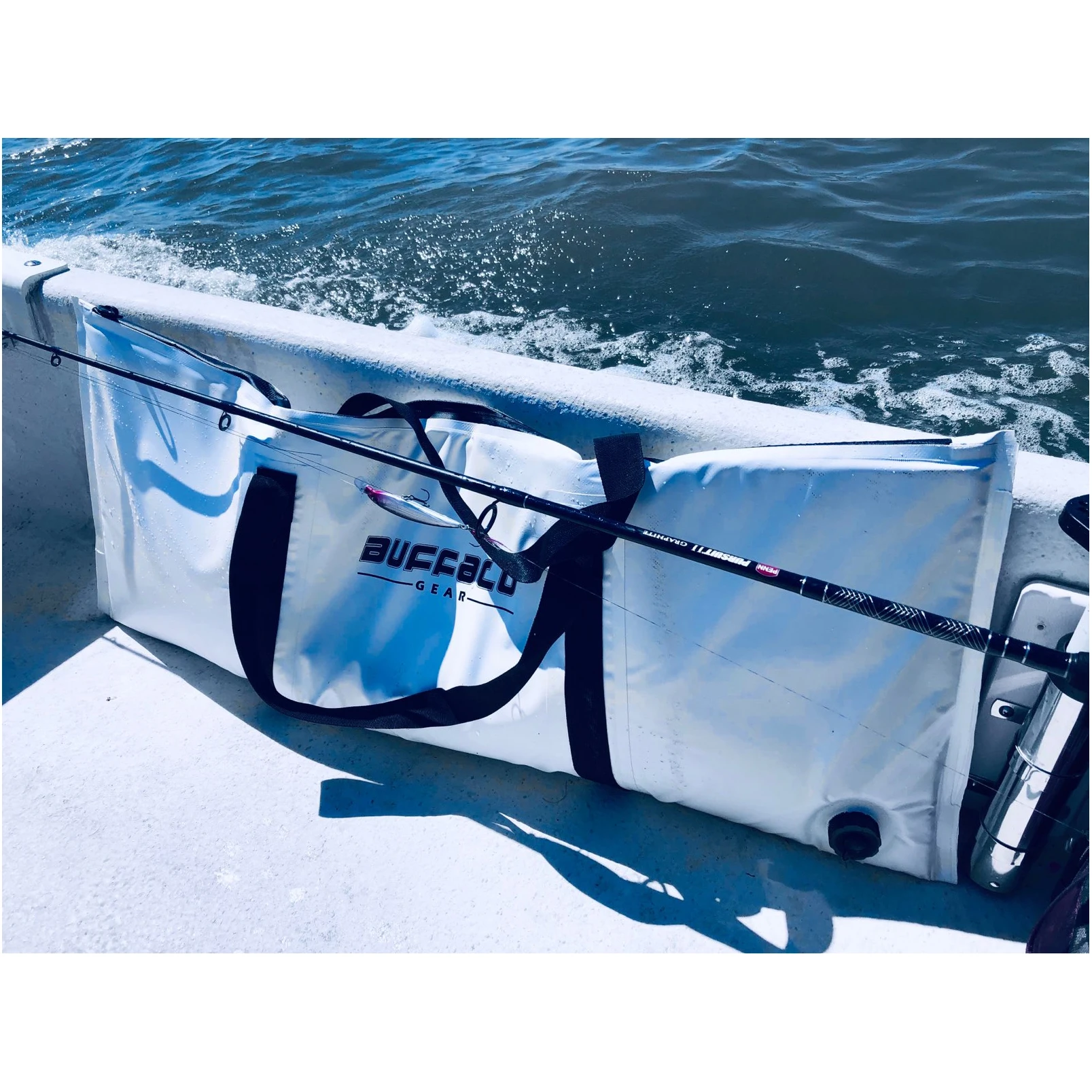 Buffalo Gear leakproof outdoor sea and lake insulated cooling folding preservation refrigerated big fish cooler pvc fishing bag waterproof