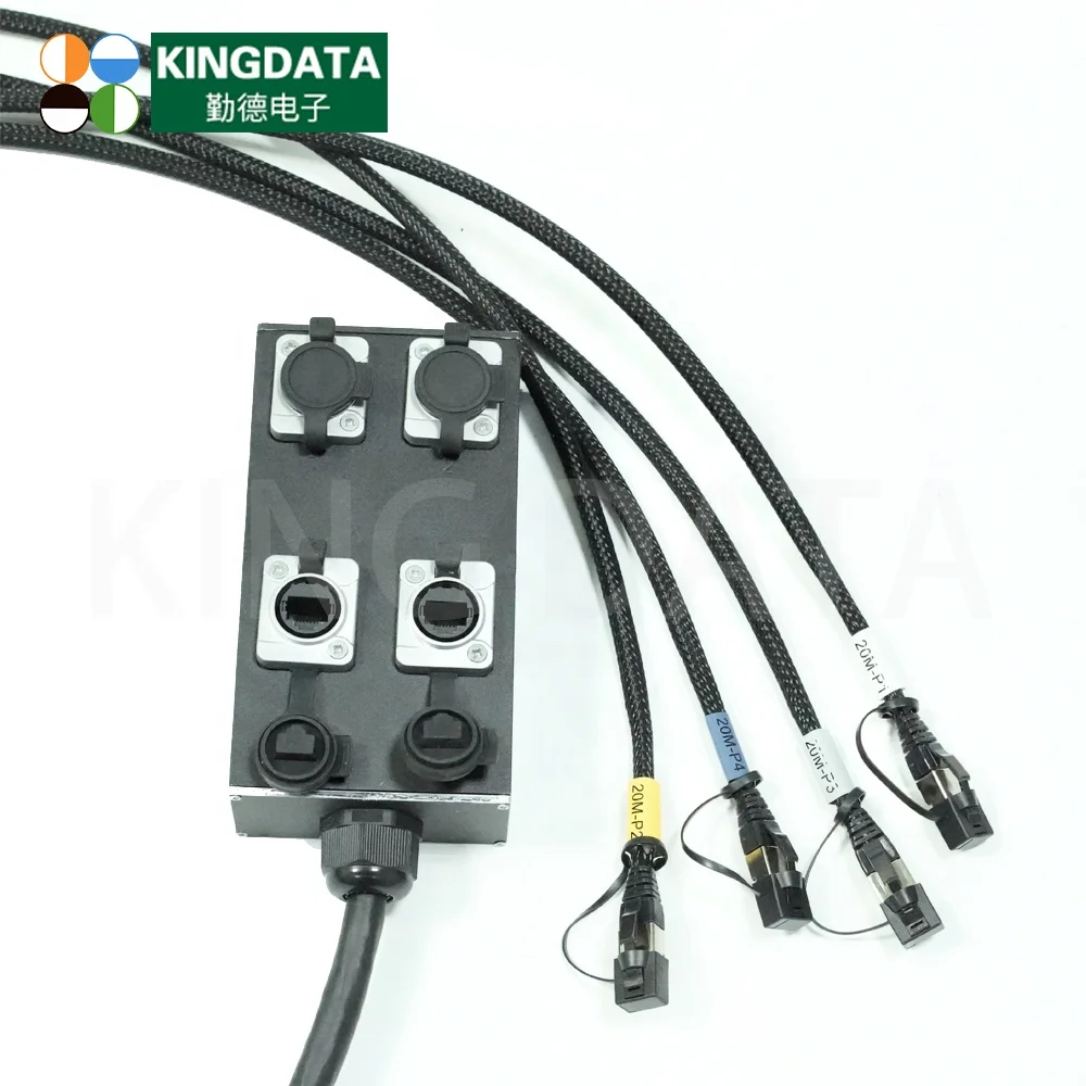 OEM factory   snake cable 6 channels stage box 50 meter RJ45 to RJ45 audio snake cable for Digital Audio