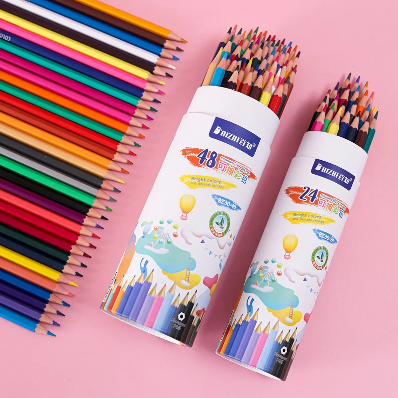 Whosale Stationery Factory Sale Multiple Specifications School Colors12 24 36 48 Art Painting Pencil Set