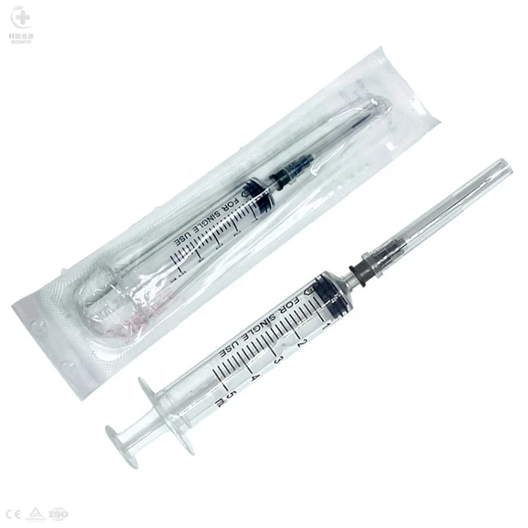 Chinese Prices Medical Products Disposable 0.5mL 1mL 2.5mL 3mL 5mL 10mL Vaccine Luer Lock Injection Hypodermic Jeringa Syringe