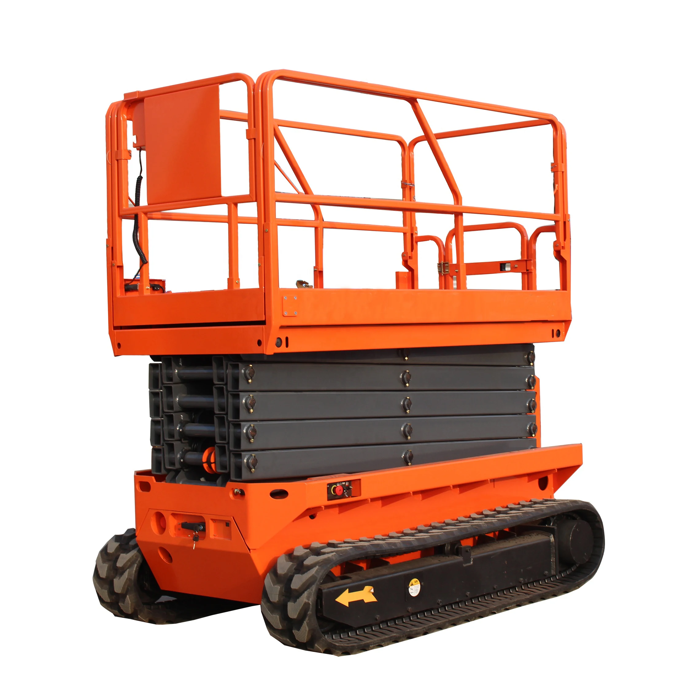China Outdoor High Quality 6M 8M 10M Electric Mobile Crawler Self Propelled Scissor Lift Platform
