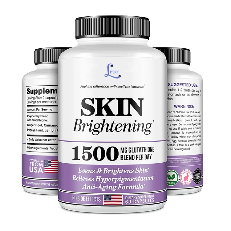 OEM  High-Quality High-Dose Glutathione Collagen1500mg Vitamin C Whitening Capsules