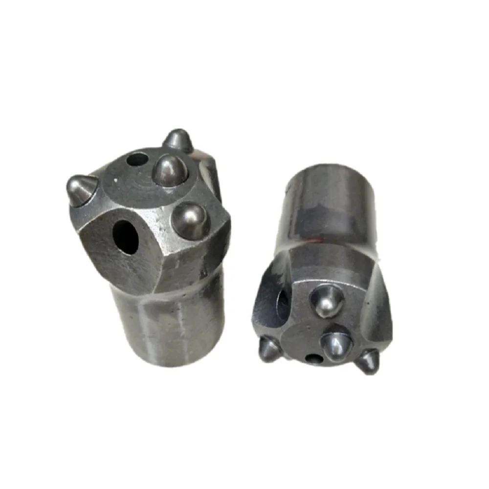 Tapered hard alloy button drill bits for mining rock customized