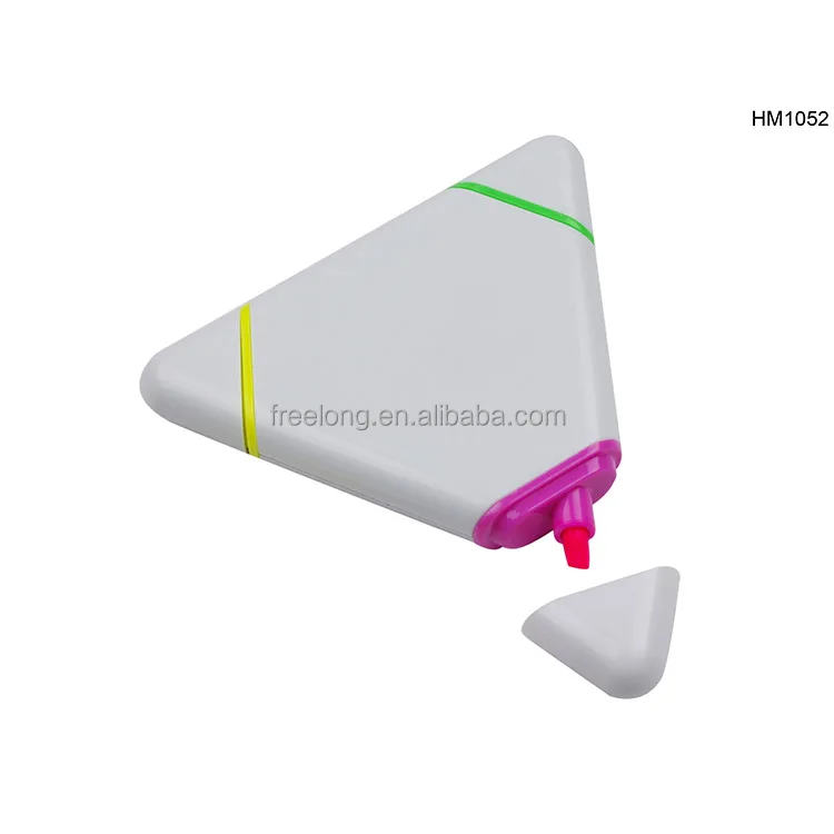 Good Quality Multi Color Markers 3 Pens In 1 Barrel Mini Triangular Highlighter Pen Bulk