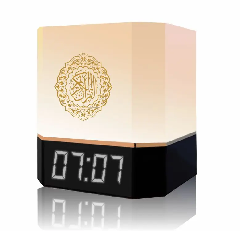 APP and Remote control Azan clock AI gift LED touch night light MP3 quran speaker digital lamp clock quran player