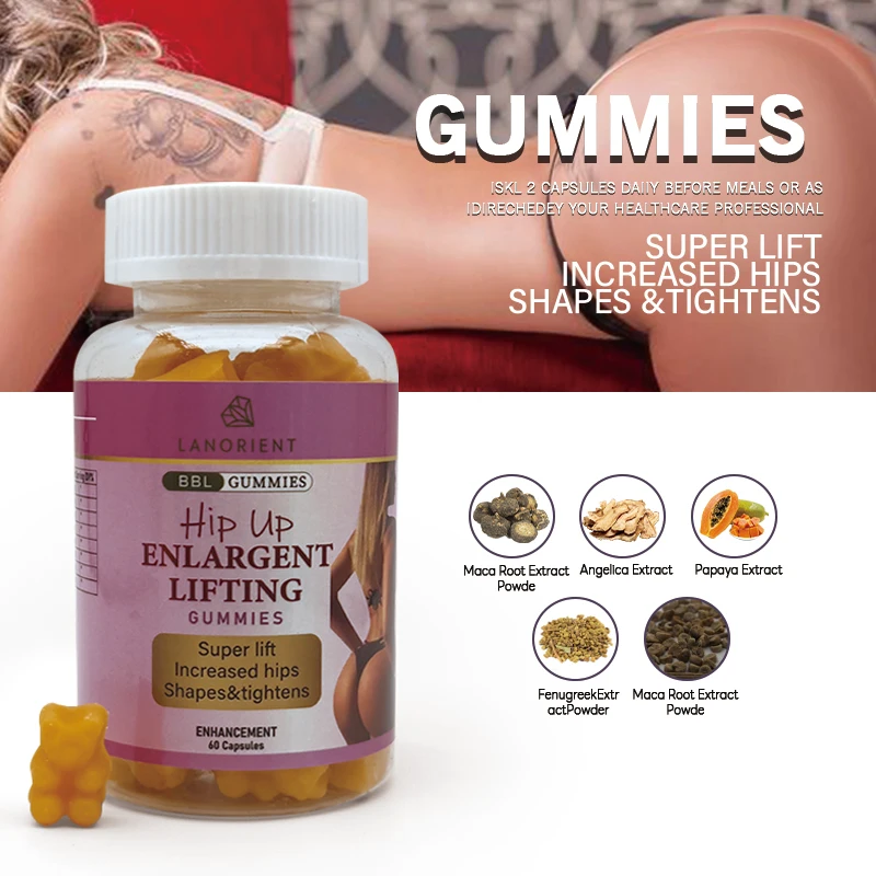 Big Butt Oil Ultimate Maca Hips and Buttocks Cream Oil  Butt Enlargement Set  Hip Up Gummies