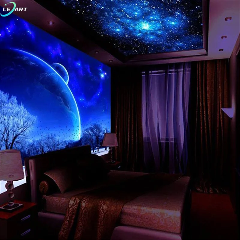 Guangzhou decorative roof Stretch Ceiling Led Lighting decoration for home theater star ceiling