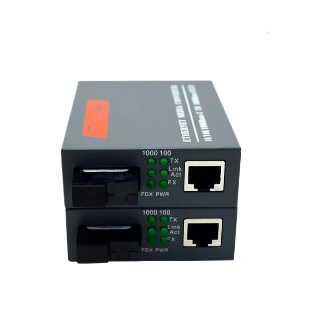Gigabit Fiber Optical Media Converter 10/100/1000Mbps Single Fiber SC Port