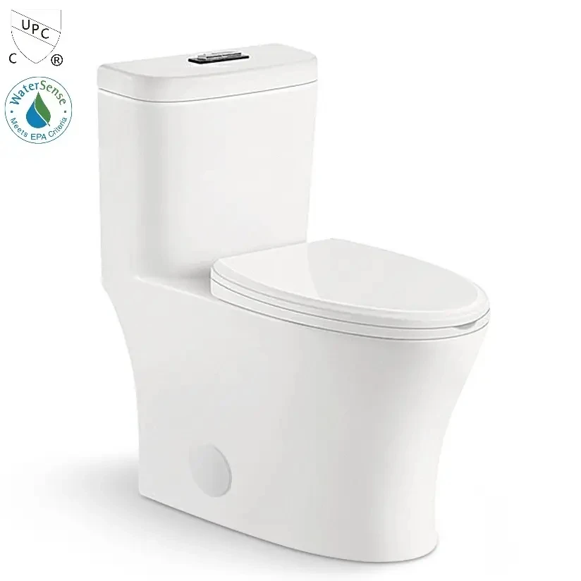 Strong bearing capacity bottom price sanitary ware white siphonic water closet bathroom cupc one piece toilets bowl for sale