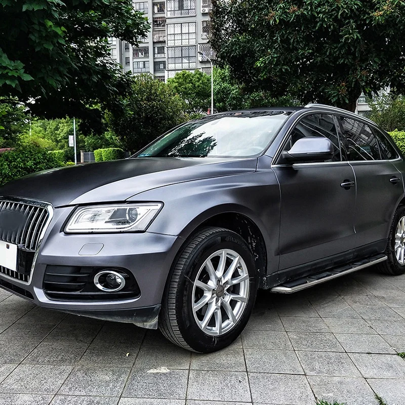 Electro-optics color changing vinyl roll satin metal deep gray car wrap