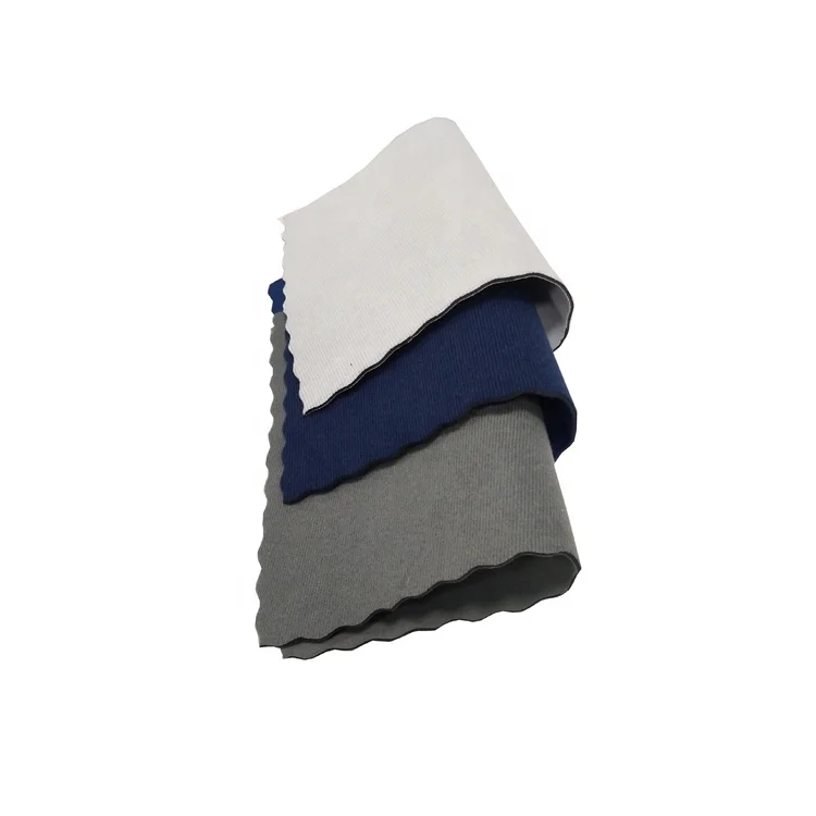 Wholesale High Performance Premium Thick Green Orange White Neoprene Velvet Fabric Rubber Sheet
