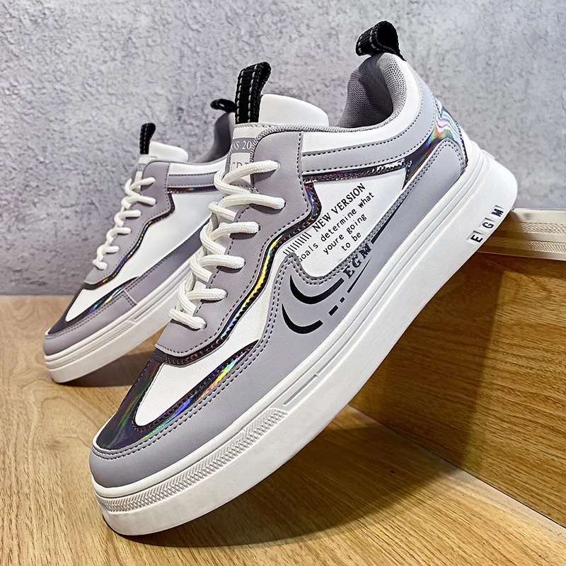 Flat Sole Shoes Casual Men Anti-Slip Genuine Leather Men Casual Shoes Ayaqqabilar Amazon Fashion  Small Moq Airforce 1 Sneakers