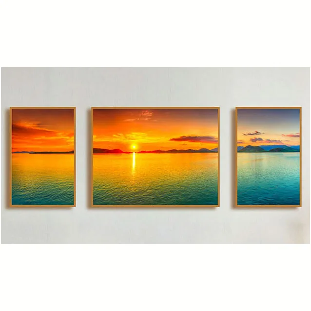 Modern Home Decor Wall Art Oil Painting Landscape Crystal Porcelain Decorative Paintings