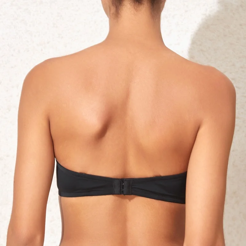 Plus Size Strapless Bra Push Up Women Underwear Seamless Sexy Lingerie Invisible Non Slip Brassiere D E F Cup