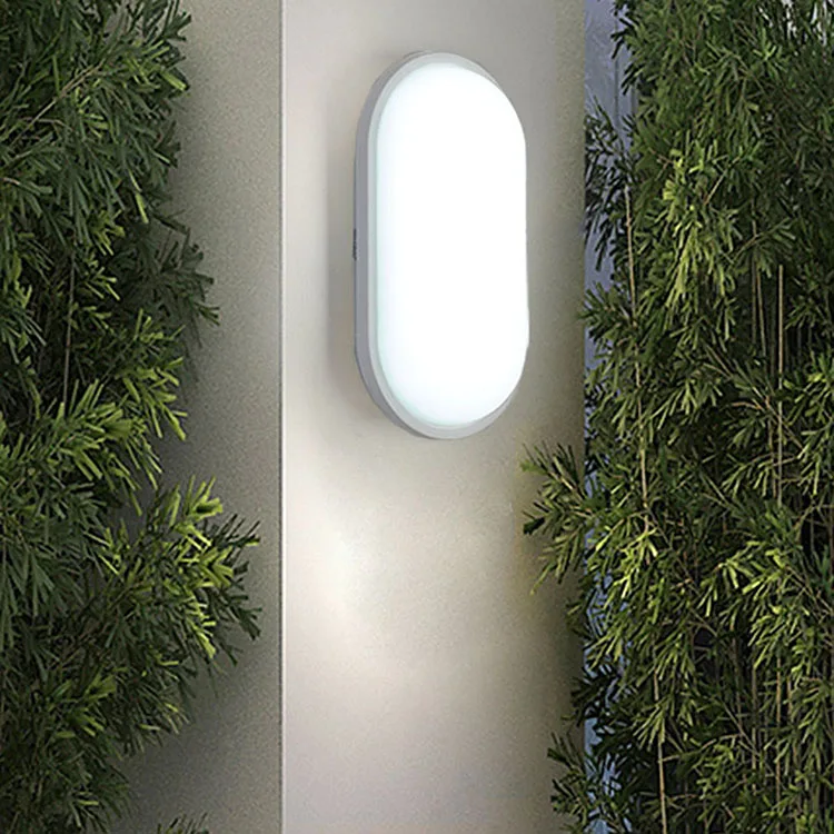 12W Oval LED Moisture Proof Ceiling Lamp IP54 Bathroom Outdoor Garden Yard Bulkhead light Modern Led wall lamps