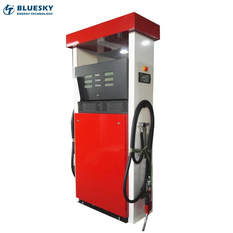 High Quality Refueling Equipment 2 Nozzles Pump Bluesky Mini Fuel Dispenser mobile fill station