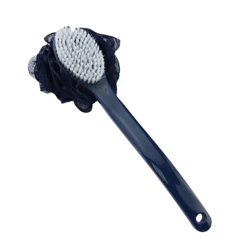 RTS Shower Body Brush 2 in 1Mesh Sponge with Long Handle Dry Brushing Body Brushes