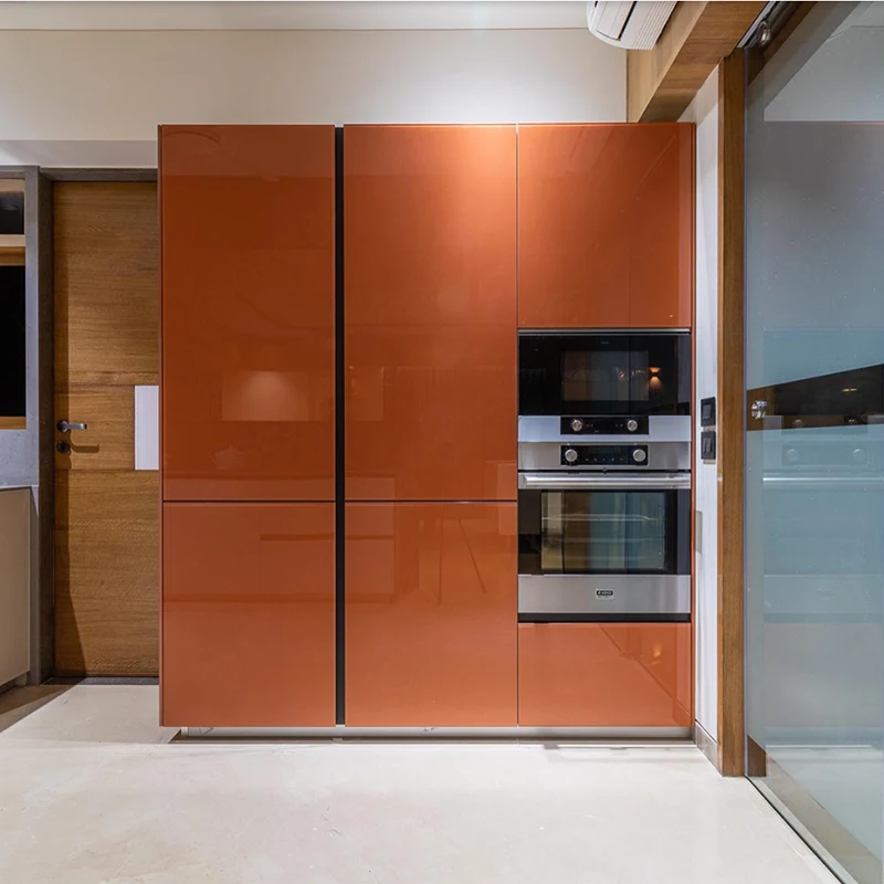 Кухонные шкафы из стекловолокна со стеклянными дверями 21h кухонный шкаф с островом сделано в Китае