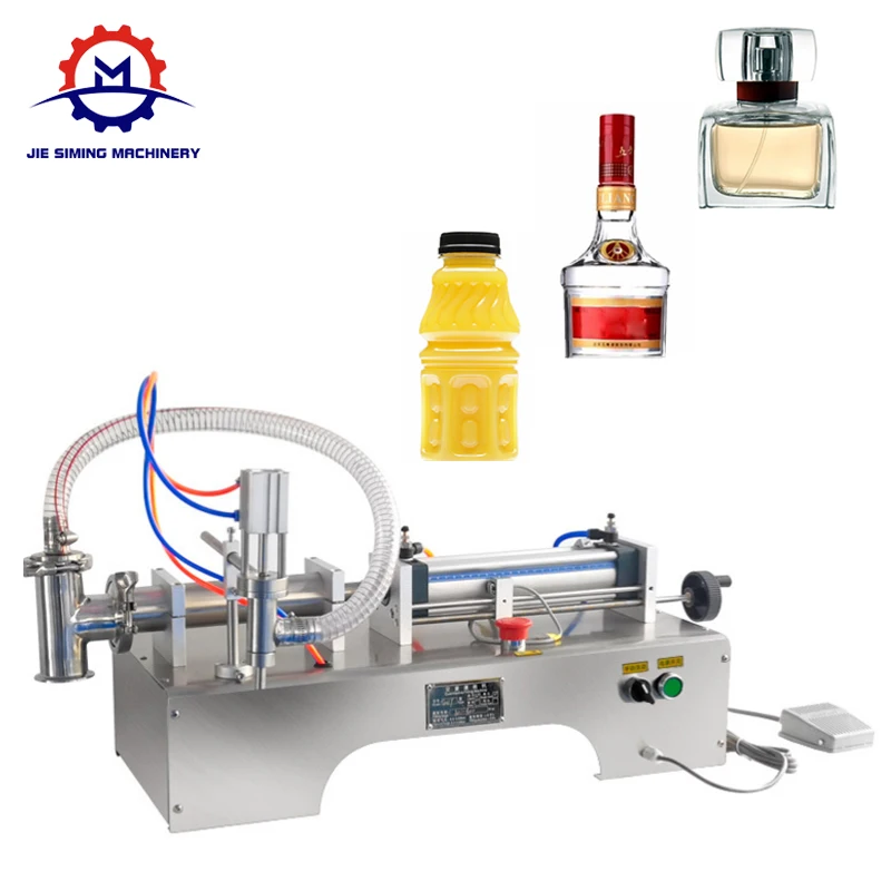 Liquid Filling Machine Semi-automatic Bottle Filling Machine Horizontal Pneumatic Single/double Head Filling Machine
