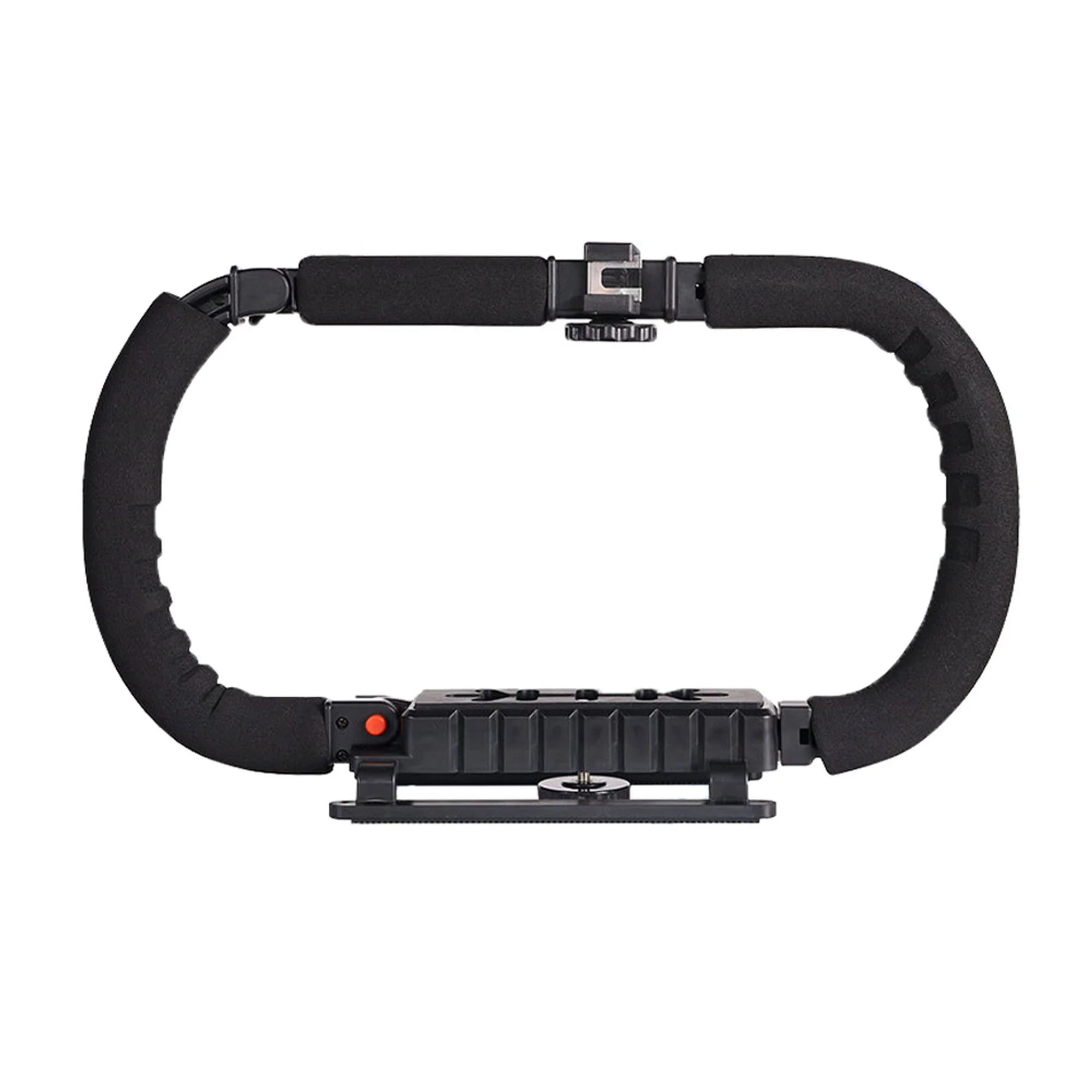 Для экшн-ручка ручной шарнирный стабилизатор для камеры GoPro с тройной кронштейн для крепления внешней вспышки типа Горячий башмак для цифровой зеркальной камеры Canon Nikon Sony DSLR камера видеокамера