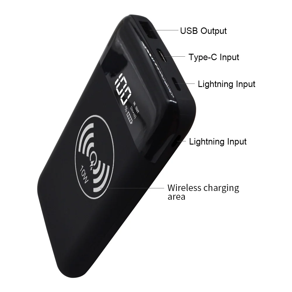 2020 Custom Your Own Logo 10000 20000 mah powerbank portable charger external battery QC3.0 &18W pd power bank for Mac book pro