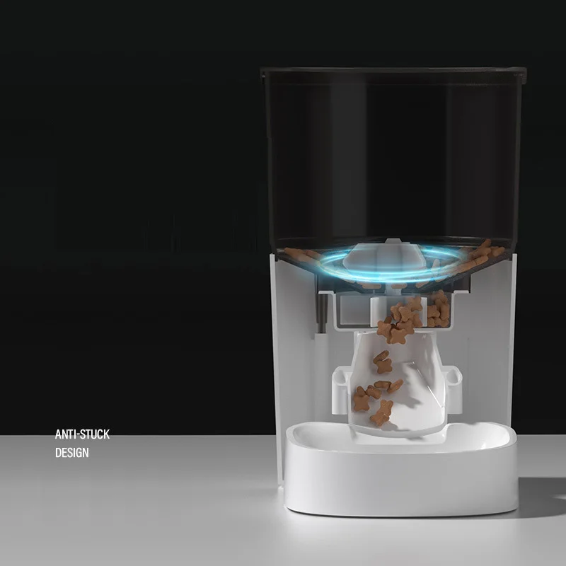 Лидер продаж 2022, устройство для кормления собак с этикеткой под заказ, умное автоматическое устройство для кормления собак с защитой от застревания, устройство для кормления домашних животных с ключом управления
