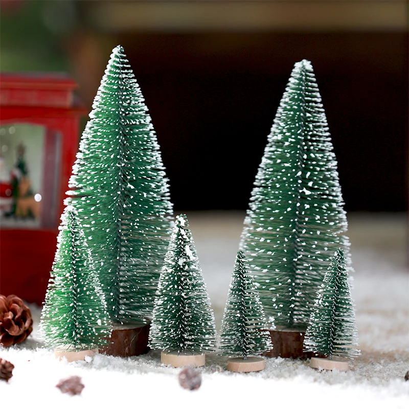 novedades para navidad Christmas Tree Decorartificial mini tree indoor Pine Needle brush table Christmas Tree