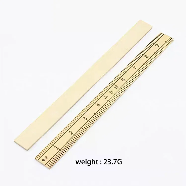 Environmentally Friendly Bamboo Material Ruler Centimeter Metric Straight Bamboo Ruler
