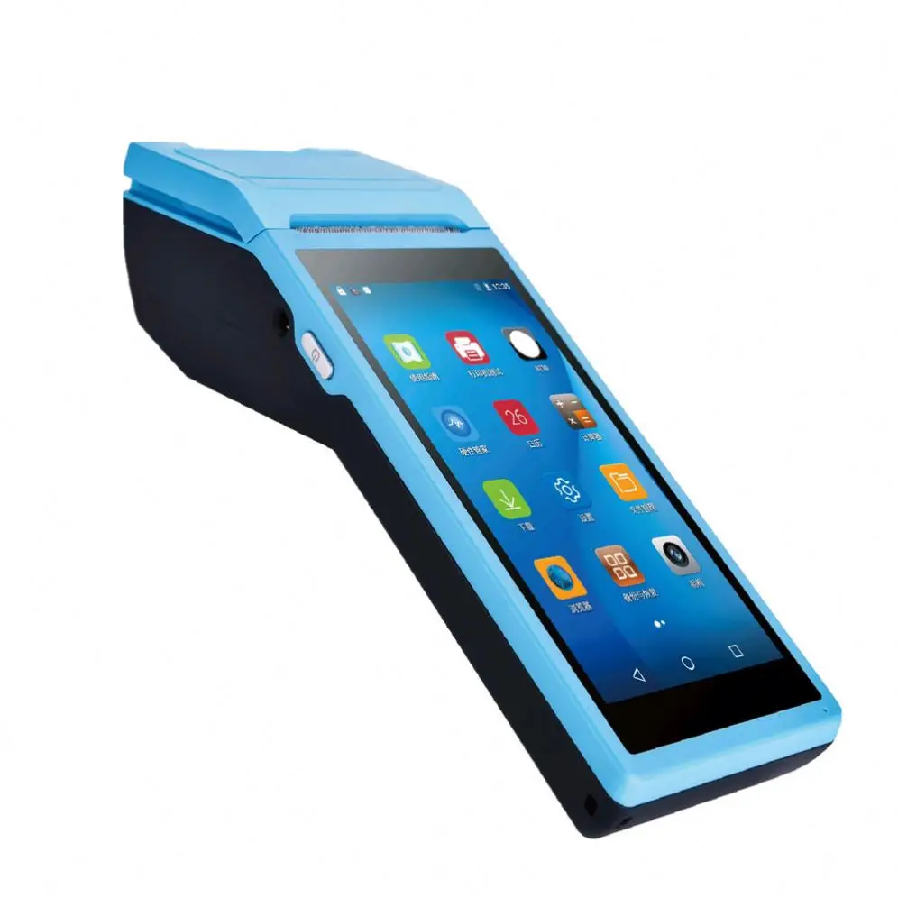 3G Android Receipt Printer Free App 5.5 inch Pos And QR Code Scanning Mobile Pos With Printer