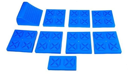 Caravan Multi Leveling Block Ramp Stabilizing Camper Jack Pads Trailer Levelers Motorhome 9pc