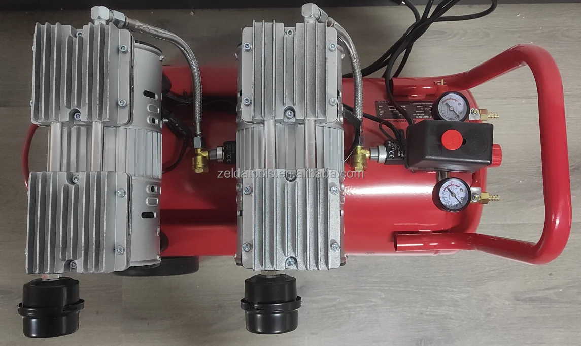 Factory cheap price portable oil free silent air compressor ZD6002-50L for sale