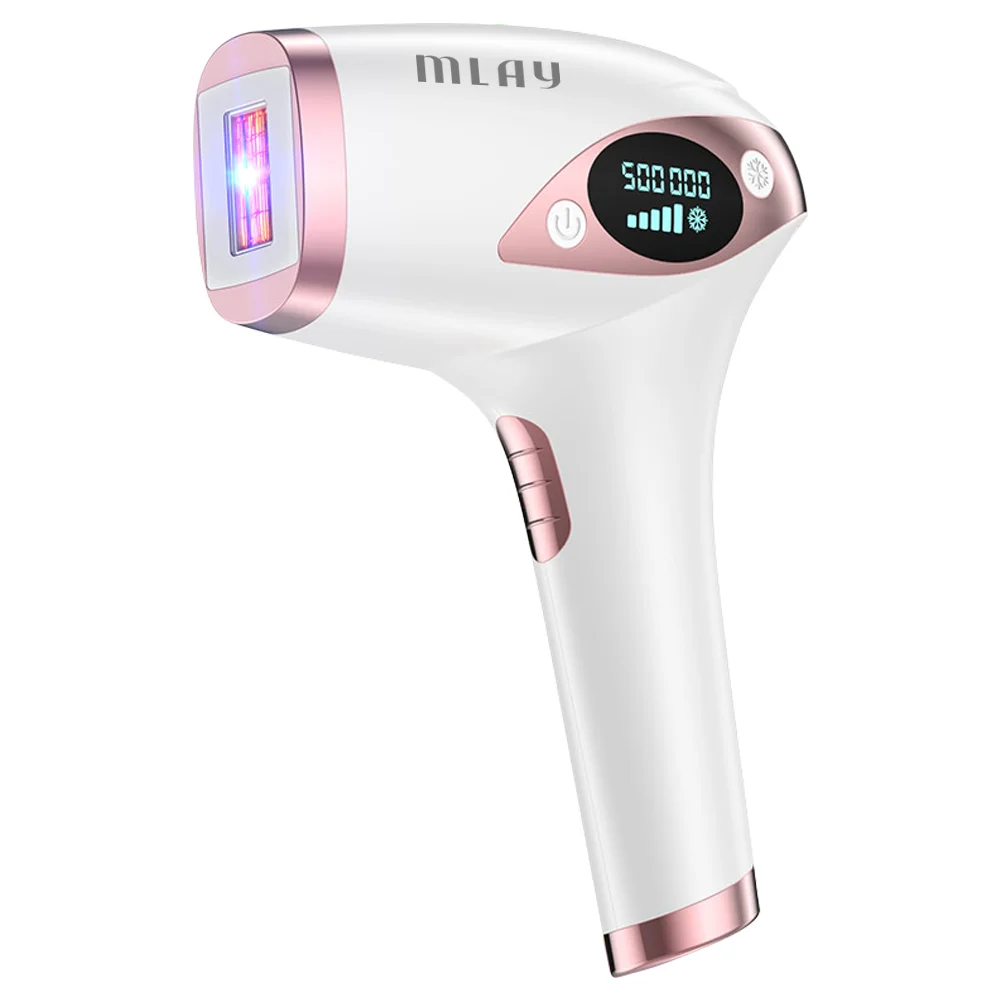 
MLAY Laser IPL Hair Removal Machine Upgrade Ice Cooling 500,000 Flashes Permanent Handset Facial Epilator Haarschneidemaschin 