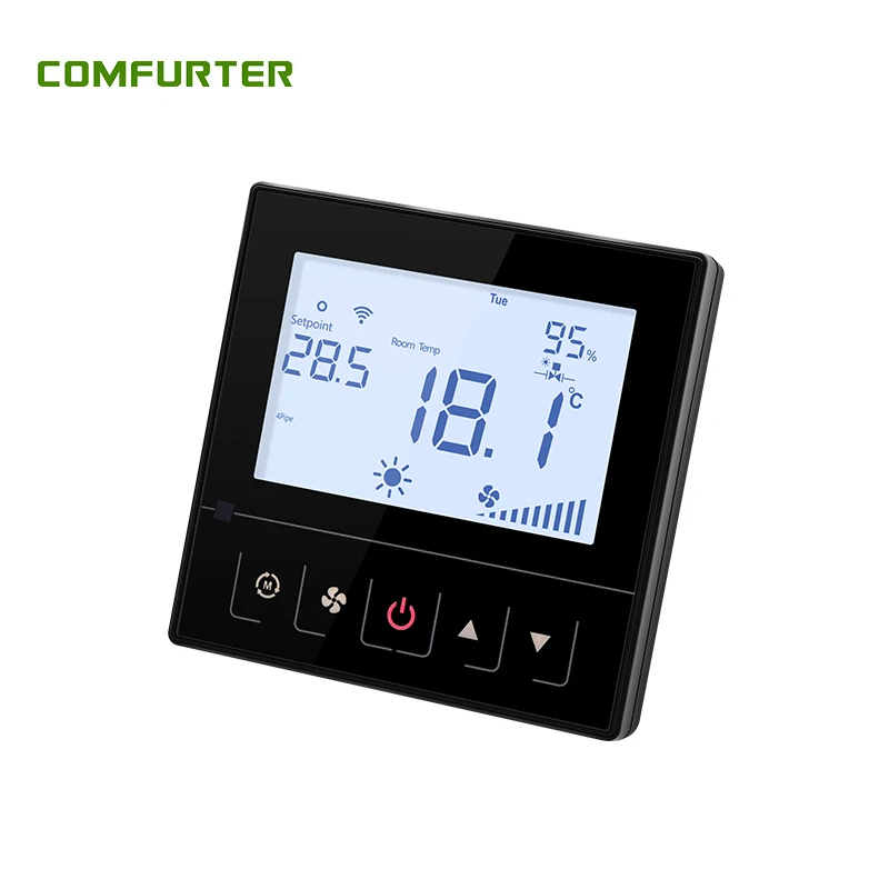Comfurter Smart Tuya Touchscreen WiFi Thermostat  Voice Control Digital Room Temperature Controller with 7 Day Programmable