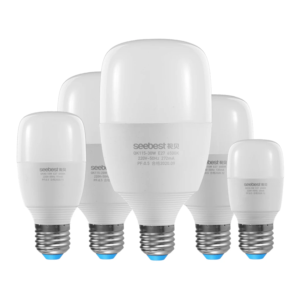 Крышка для домашнего освещения и держатель лампы E27 B22 10 Вт светодиодная лампочка с пластиковым светящимся кузовом освещение нового дизайна SMD