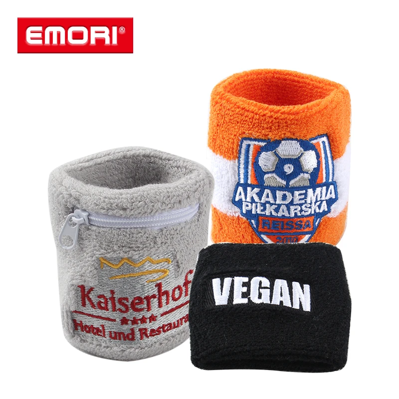 Promotional Skin-friendly Soft Cotton Outdoor Sport Sweatbands with Logo