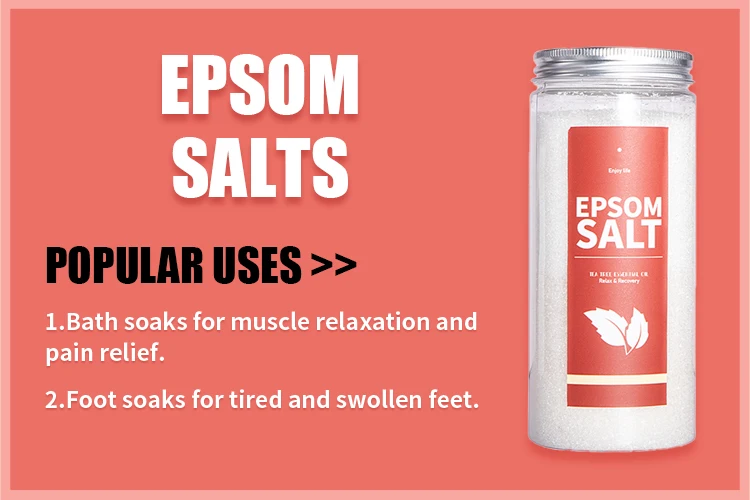 Natural Dead Sea Epsom Himalayan Magnesium Chloride Four Premium Bath Salts With Flowers