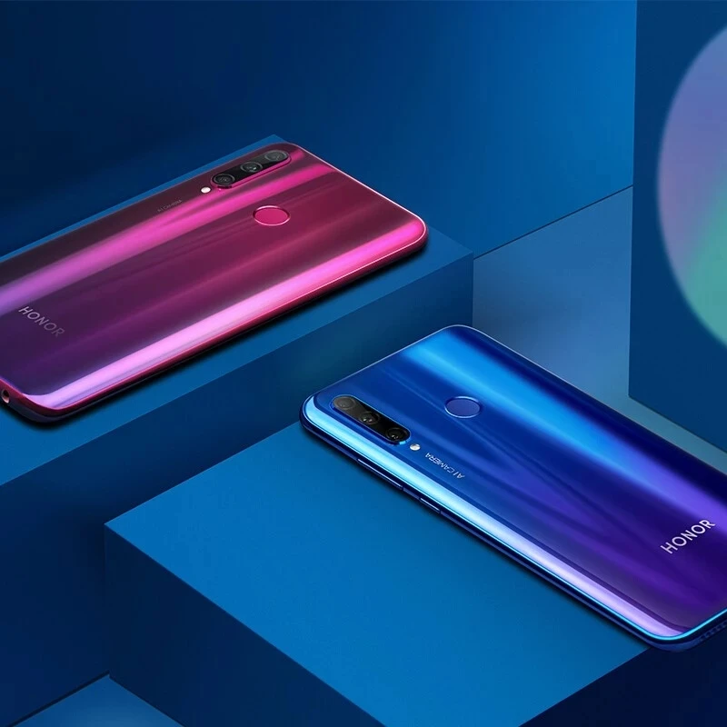 Official Global Rom Honor 20i Smartphone 6.21inch 6GB RAM 64GB 256GB ROM 3400mAh Hisilicon Kirin 710 24MP Camera Google Play