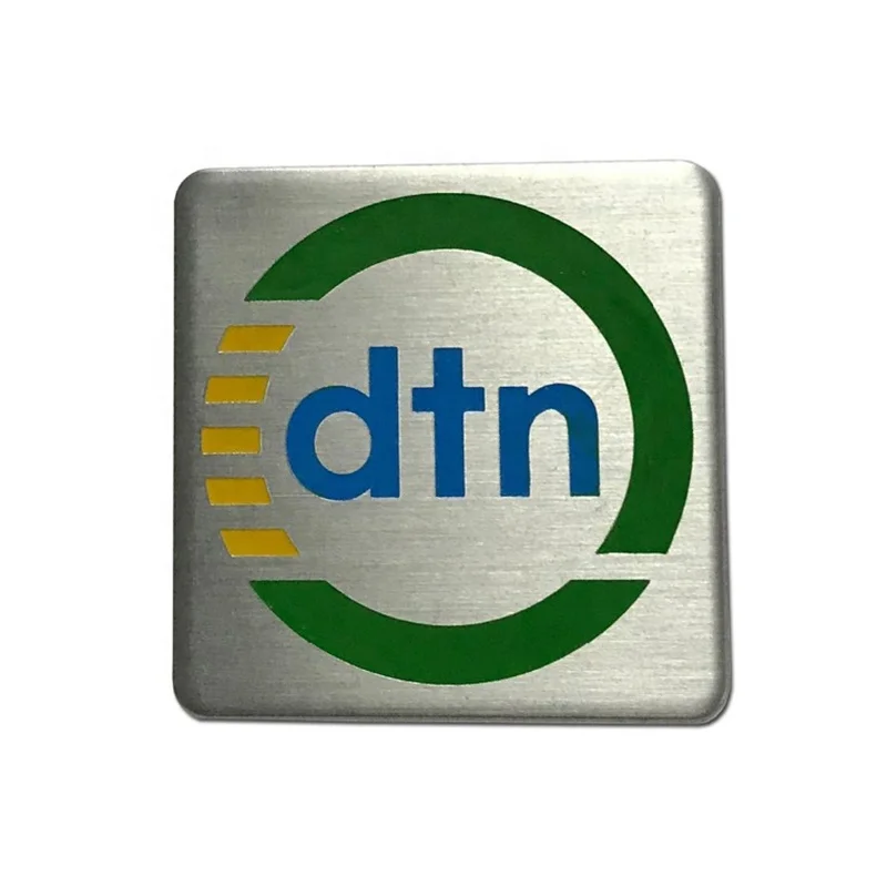 Custom Stainless Steel Etched Name Plate Round Metal Brushed Finish Nameplate for Elevator