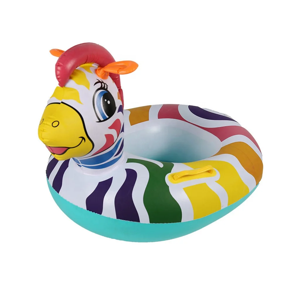 Animal Baby Inflatable Swim Boat Pool Floats Safety Kids Seat PVC Swim Sitting Rings For Pool Water Fun