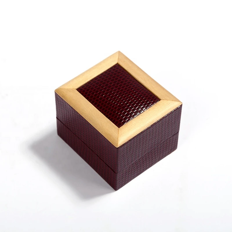 Factory price wholesale custom pu leather jewelry ring box  small jewelry box