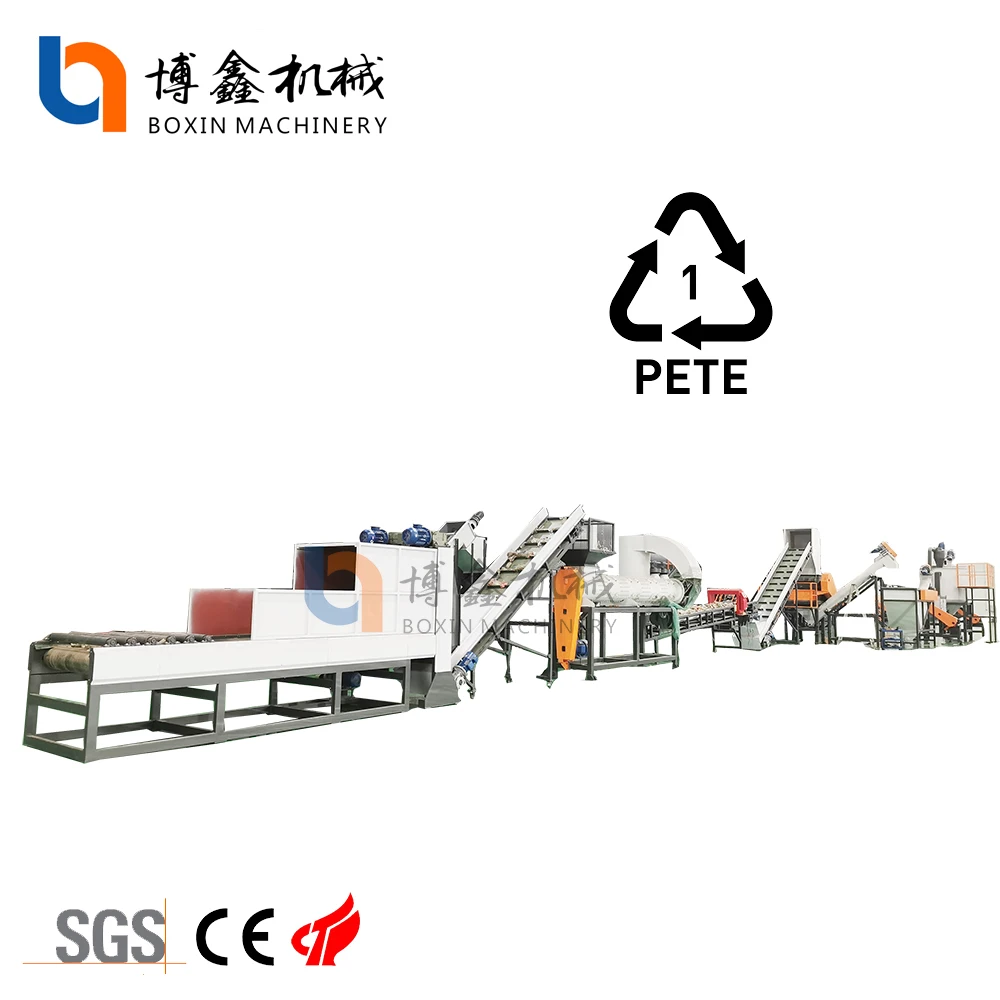 SUS304 material PET bottle to washing and recycling line or
