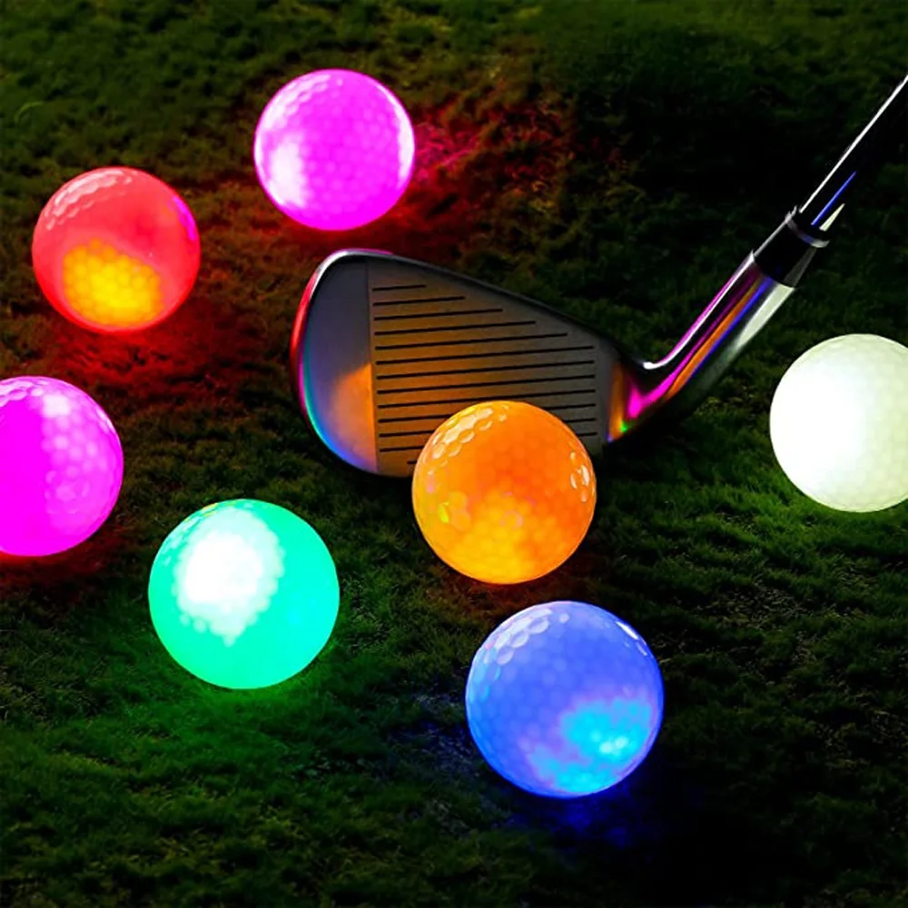 Color Customization  High Quality Factory Price Glowing Golf Ball Night Practice For Men Women Kids Funny Golf Balls