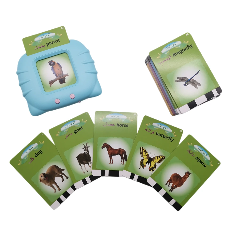 Bilingual Arabic and English educational early childhood education machine  card insertion  audio learning