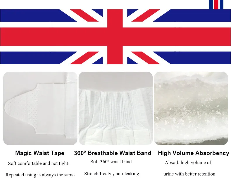 Sri Lanka Nappies Large Size Newborn Pull Up Diaper Pants Baby