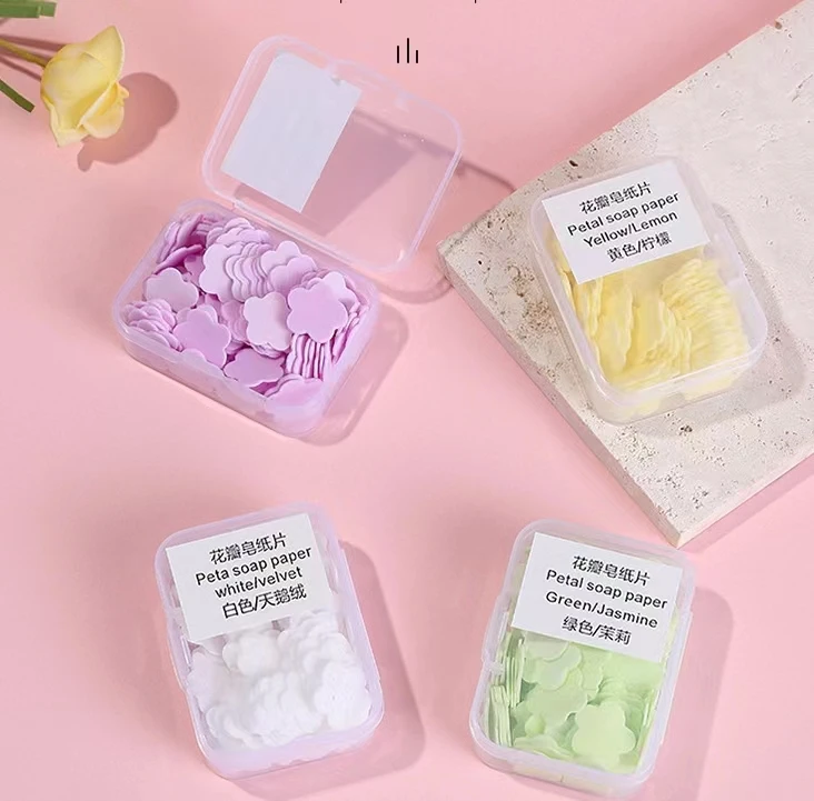 Scented Bath Confetti Petal Flower Soap Hand Wash Paper Soap Mini Paper Soap