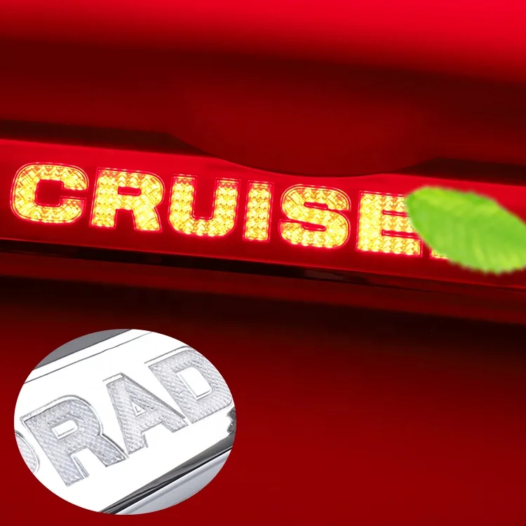 
Car Accessories Warning Function Electroplate Flashing Led Car Led Strip Light For 14-17 Prado Tailgate 