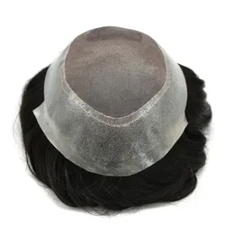 Натуральные человеческие волосы, кружева, моно, искусственная кожа, сменные мужские волосы, парики для мужчин